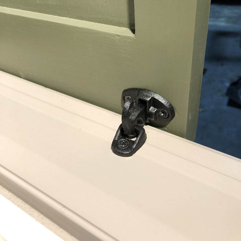 Fasteners for Bermuda Shutters and Bahama Shutters John Wright